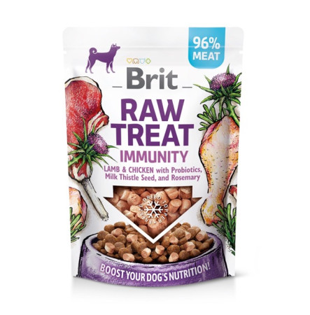 Brit Dog Raw Treat freeze-dried Immunity для підтримання імунітету у собак 40 г